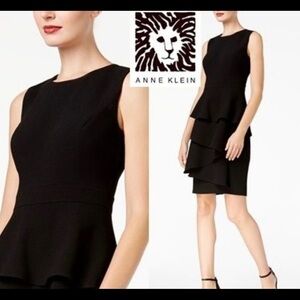 Anne Klein Tiered Crepe Sleeveless Dress Size 10